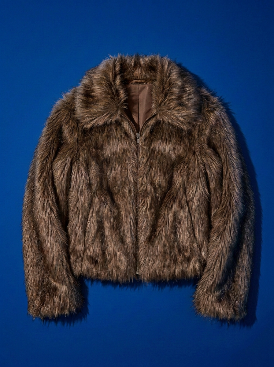Cropped Foxy fur jacket