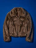 Cropped Foxy fur jacket